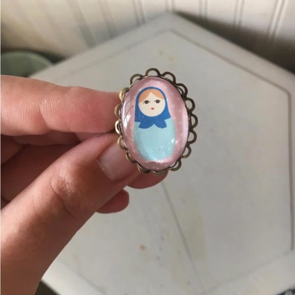 Nesting doll ring